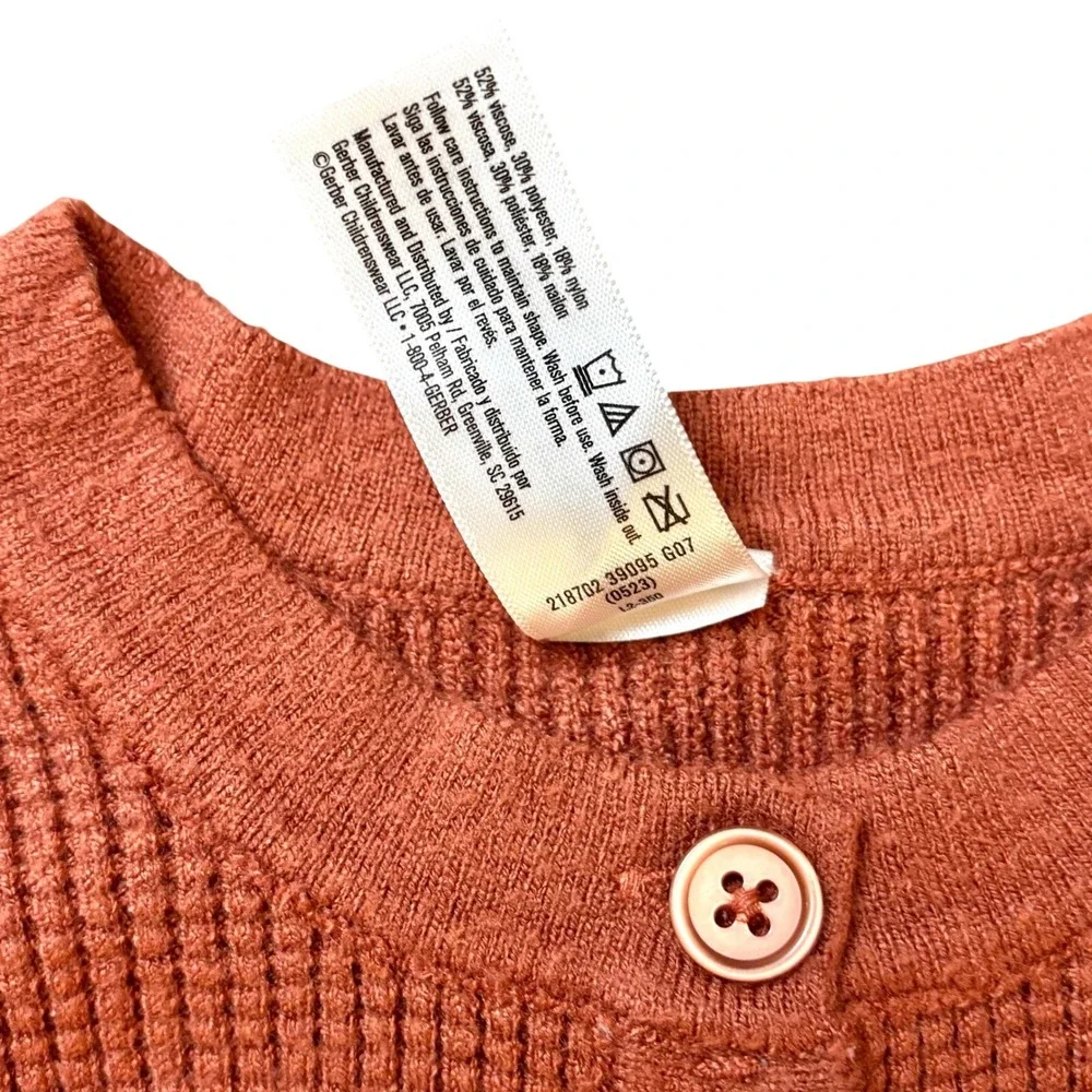 Modern Moments Toddler Henley Sweater‎ & Wide-Leg Pant Stretch 2-Piece Set 18m